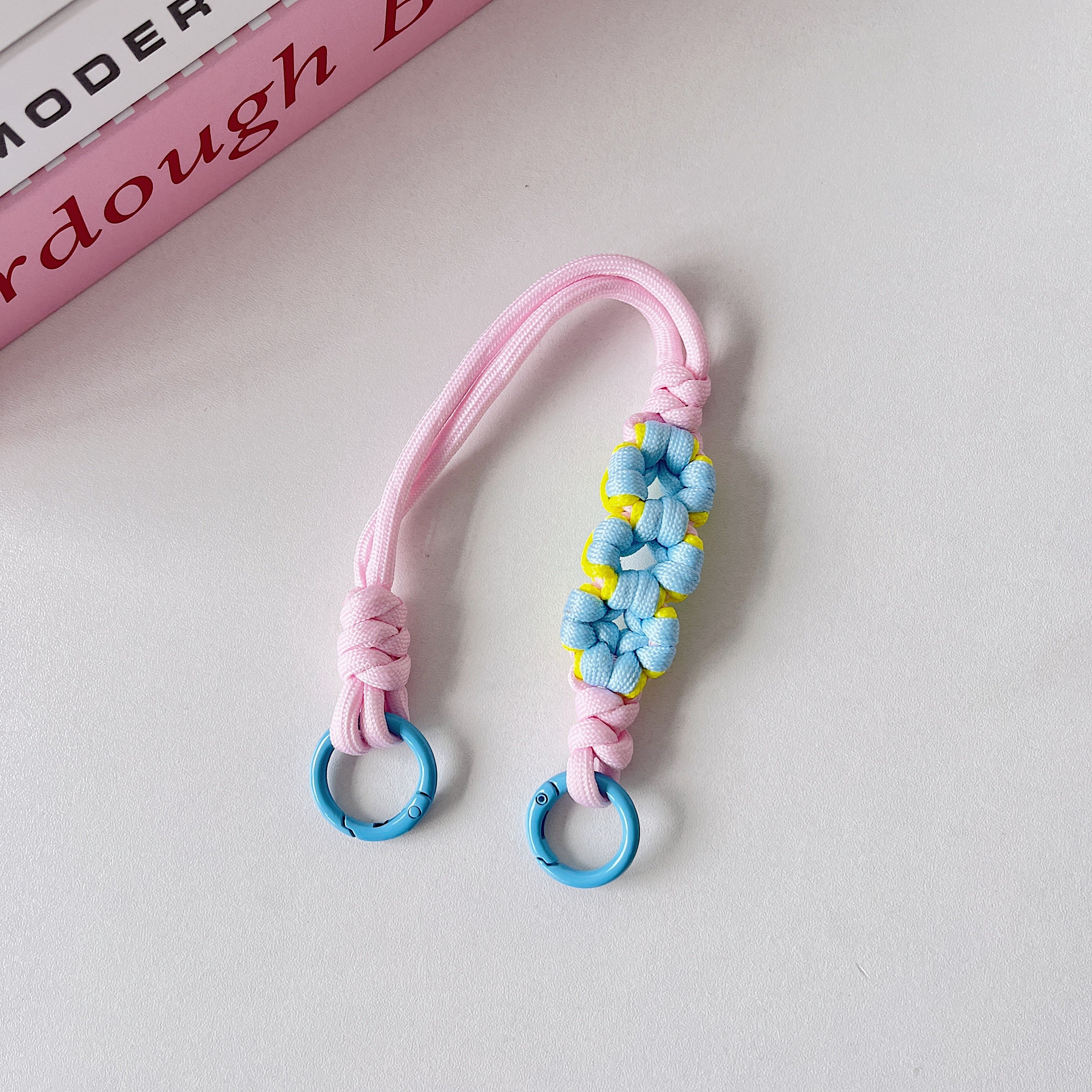 New Cell Phone Accessories Polyester Hand Wrist Straps Lanyards Patch to Prevent Phone Loss Mobile Phone Chain Charm Bracelet