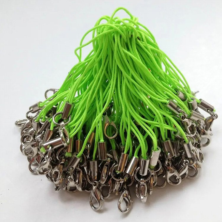 Colorful Phone Lanyard Polyester Mobile Strap Cord with Lobster Clasp for DIY Lanyards Keychain Chain Craft Findings