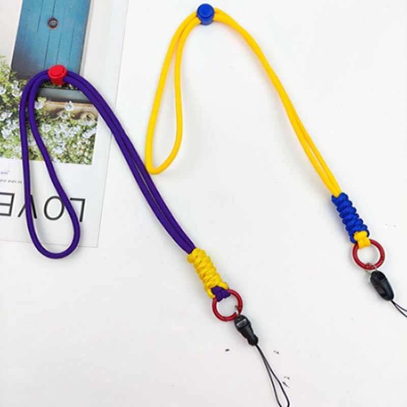 Custom polyester Slant Nylon wrist braided universal mobile phone lanyard children's neck lanyard Polyester lanyard