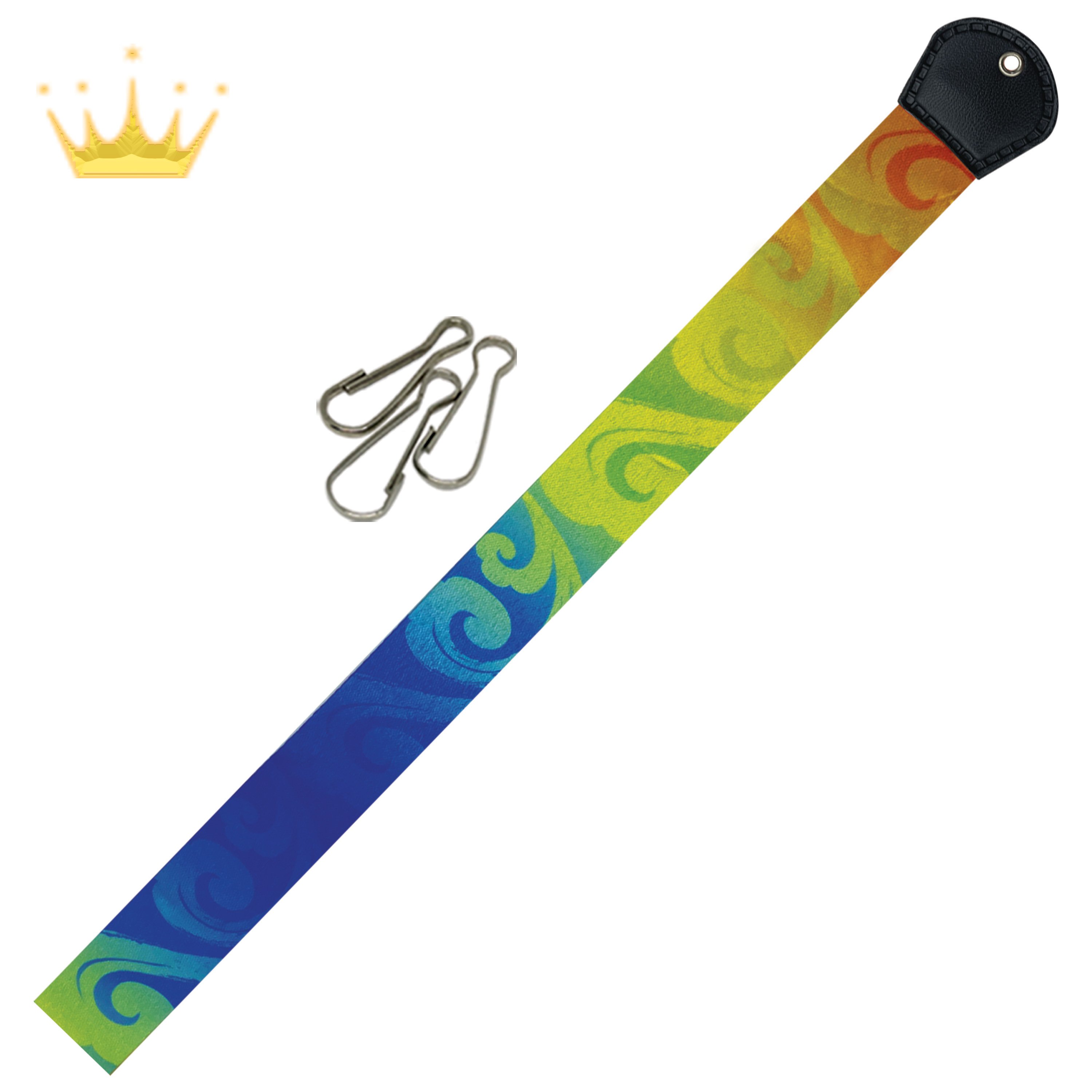 Floral Nylon Colourful Lanyard With J Hook Clip