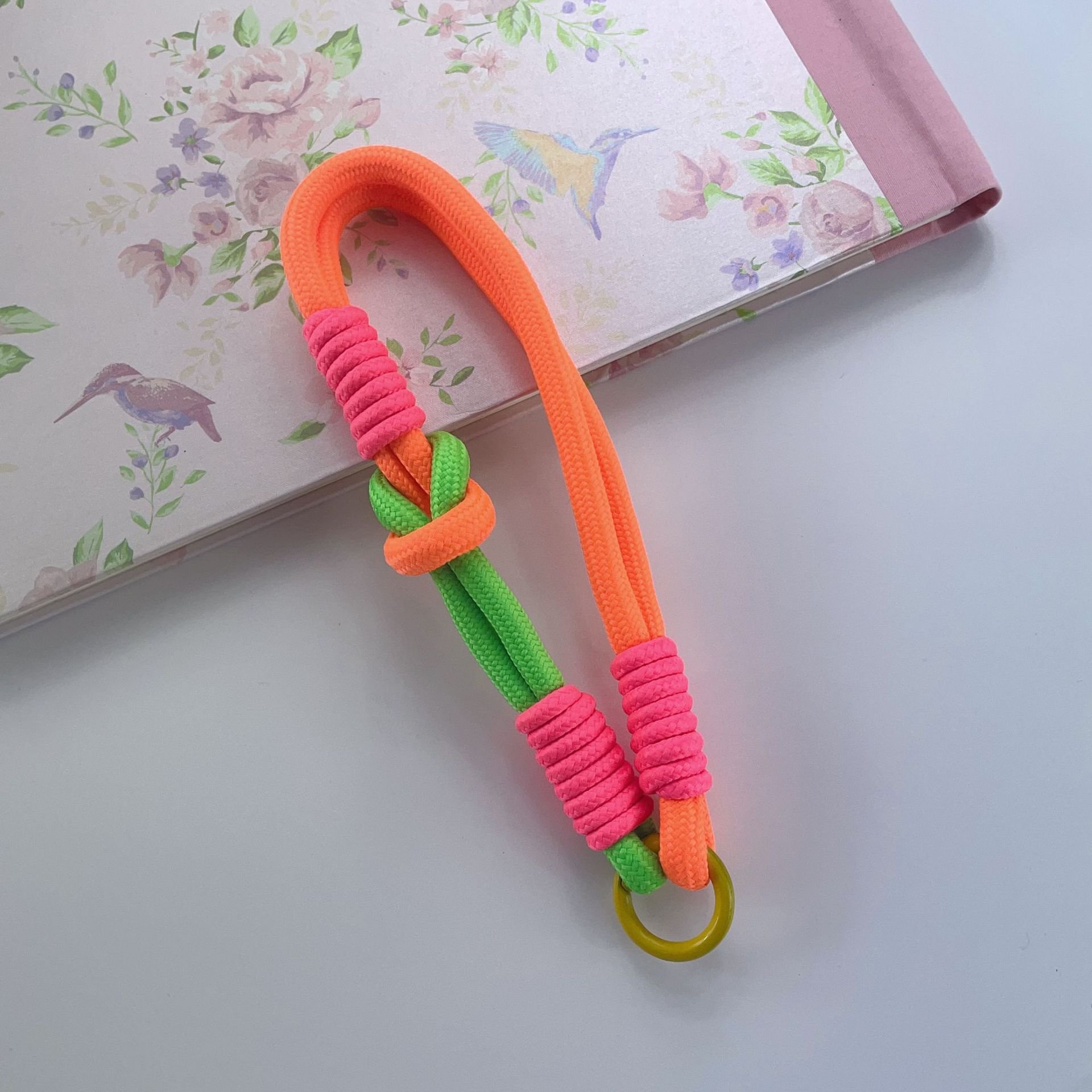 Key Chain Anti Lost Universal Short Wrist Rope Twist Braids Nylon Colorful Hand Strap Phone Case Lanyard