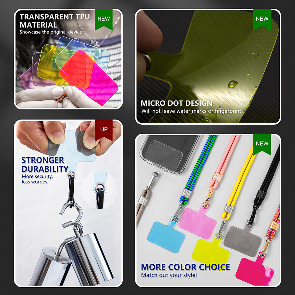 Universal Adjustable Crossbody Shoulder Neck Strap Tether Patch Cell Phone Lanyard For All Iphone Smartphone mobile phone straps