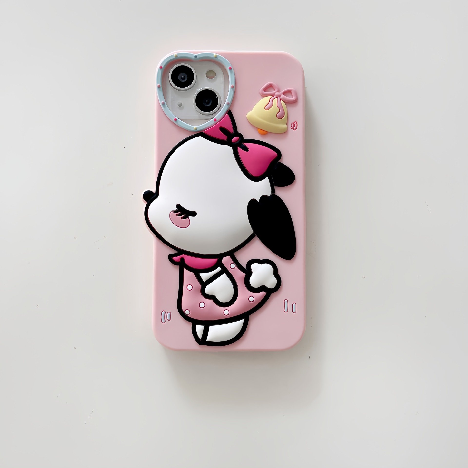Cartoon Pochacco Couple Phone Case For iPhone 15Pro Max 14 13 12 11 Sanrio Cute Dog Soft Silicone Shockproof Blue and Pink Cover