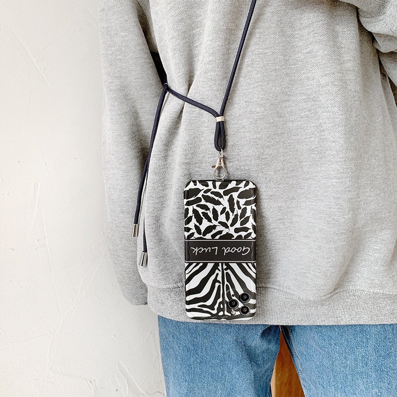 wholesale mobile phone lanyard adjustable crossbody cell phone neck strap lanyard with tether tab