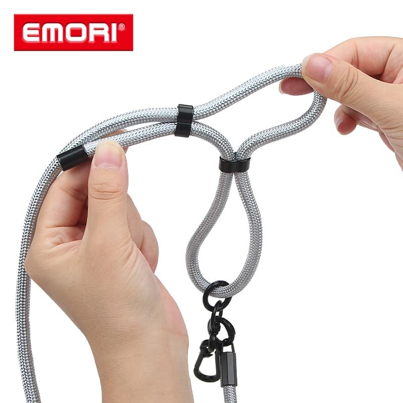 Custom Cell Phone Strap Lanyard Universal Crossbody Polyester Nylon Phone Neck Lanyard with Tether Pad