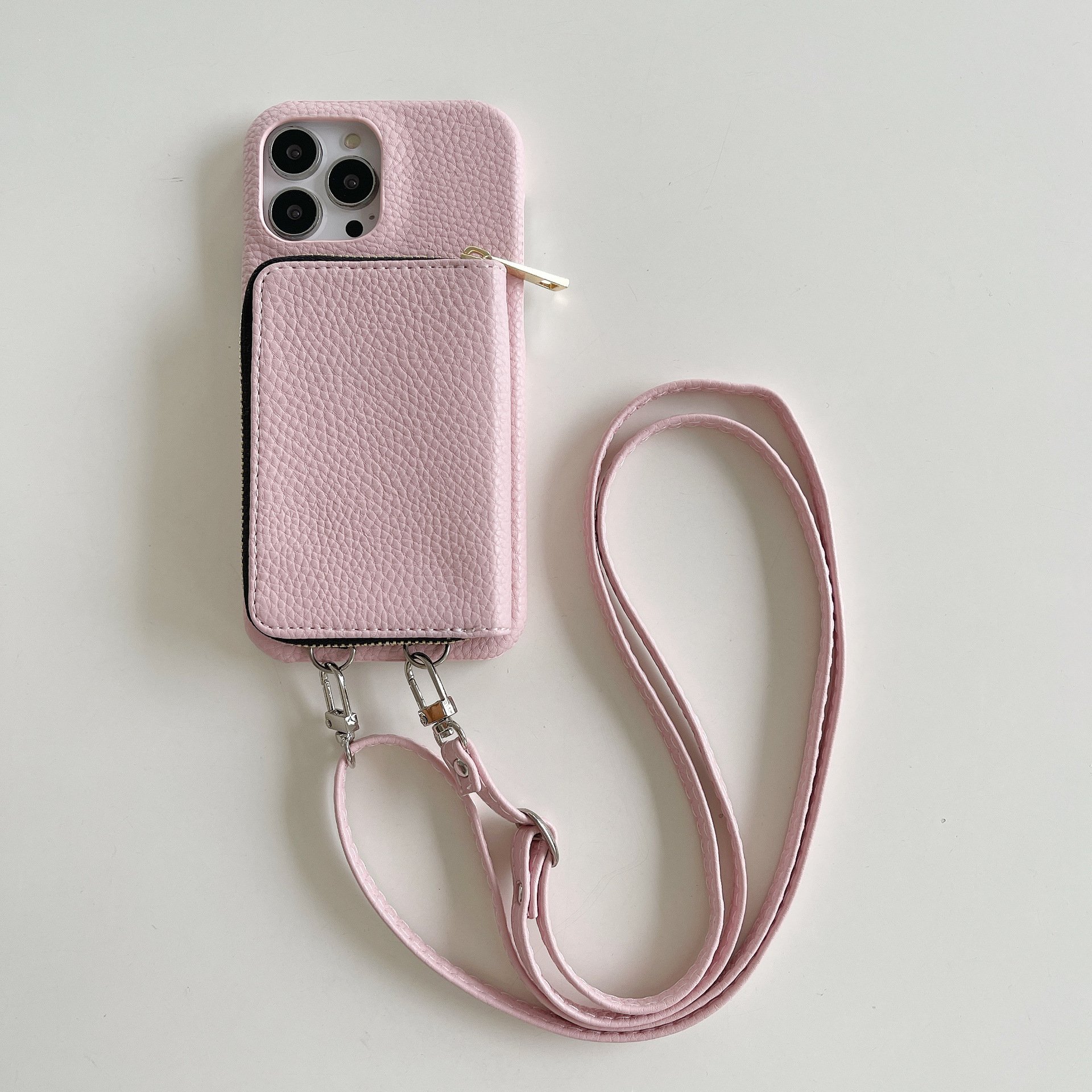 Mini Crossbody Cell Phone Purse for iPhone 12 13 14 15 16 Pro Max Mobile Phone Zipper Bag Phone Case Crossbody Shoulder Sling