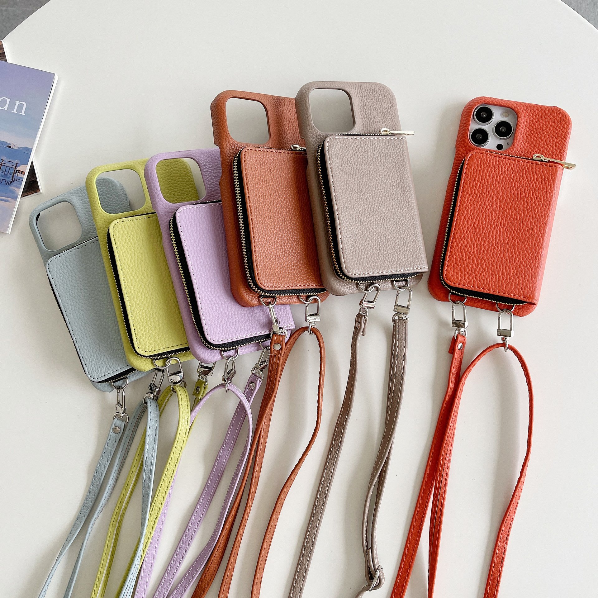 Mini Crossbody Cell Phone Purse for iPhone 12 13 14 15 16 Pro Max Mobile Phone Zipper Bag Phone Case Crossbody Shoulder Sling
