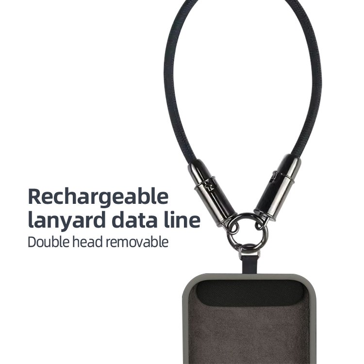 Mobile Phone Fast Charging Cable Type-C detachable Charging Line And Anti-Lost Hanging Rope Charging Cable