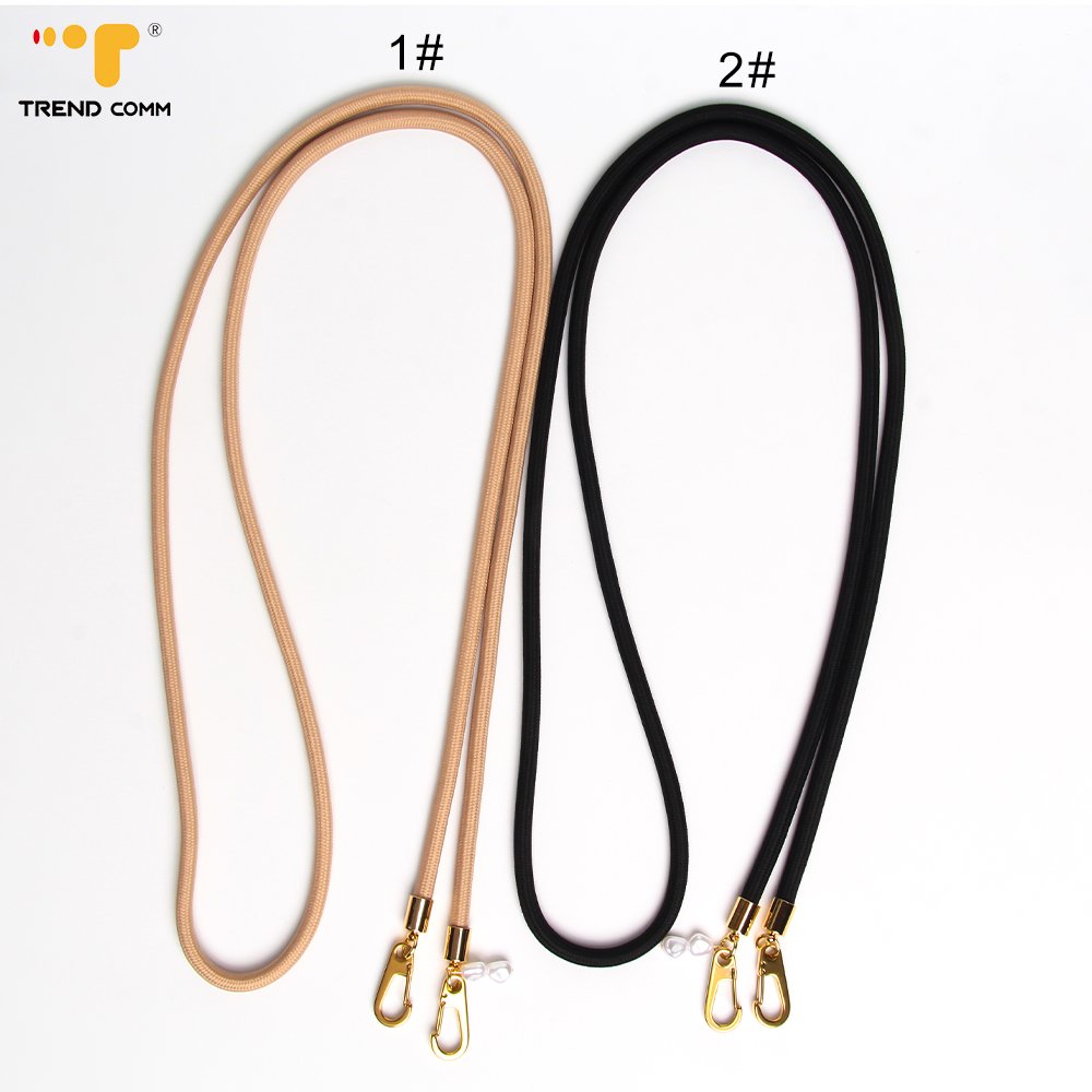 Colorful Polyester Beads Phone Strap Cute Chain for Hanging around Neck Trade Clip Go Mobile Phone Straps Crossbody Phone Case