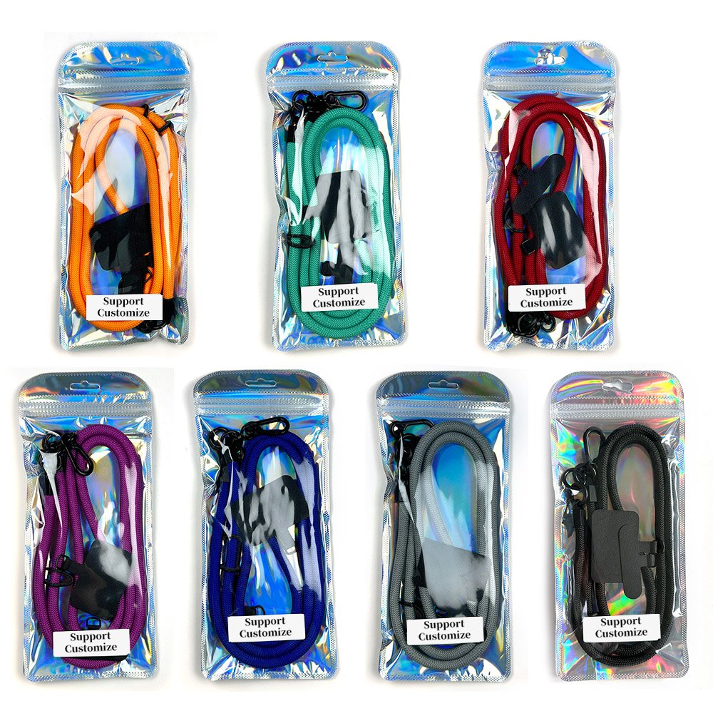TENCHEN mobile phone accessories universal thickened cell phone lanyard with tether patch cross body phone strap