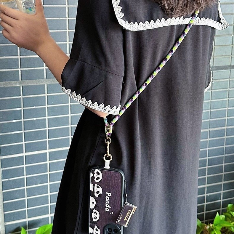 Arope 120cm Length Phone Lanyard 8mm Adjustable Detachable Neck Crossbody Neck Strap Phone Lanyard for Mobile Phone Case