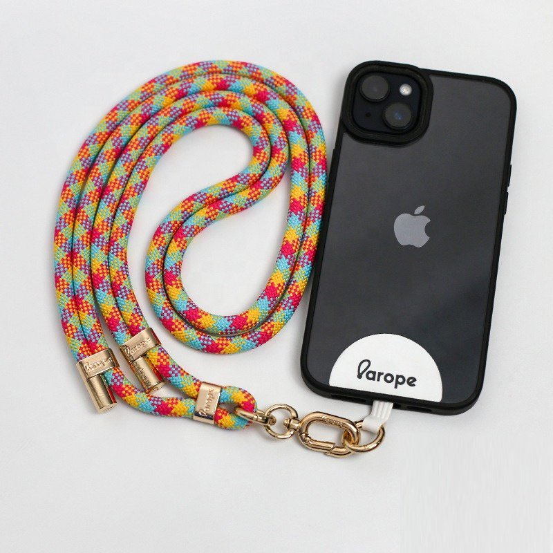 Arope 120cm Length Phone Lanyard 8mm Adjustable Detachable Neck Crossbody Neck Strap Phone Lanyard for Mobile Phone Case