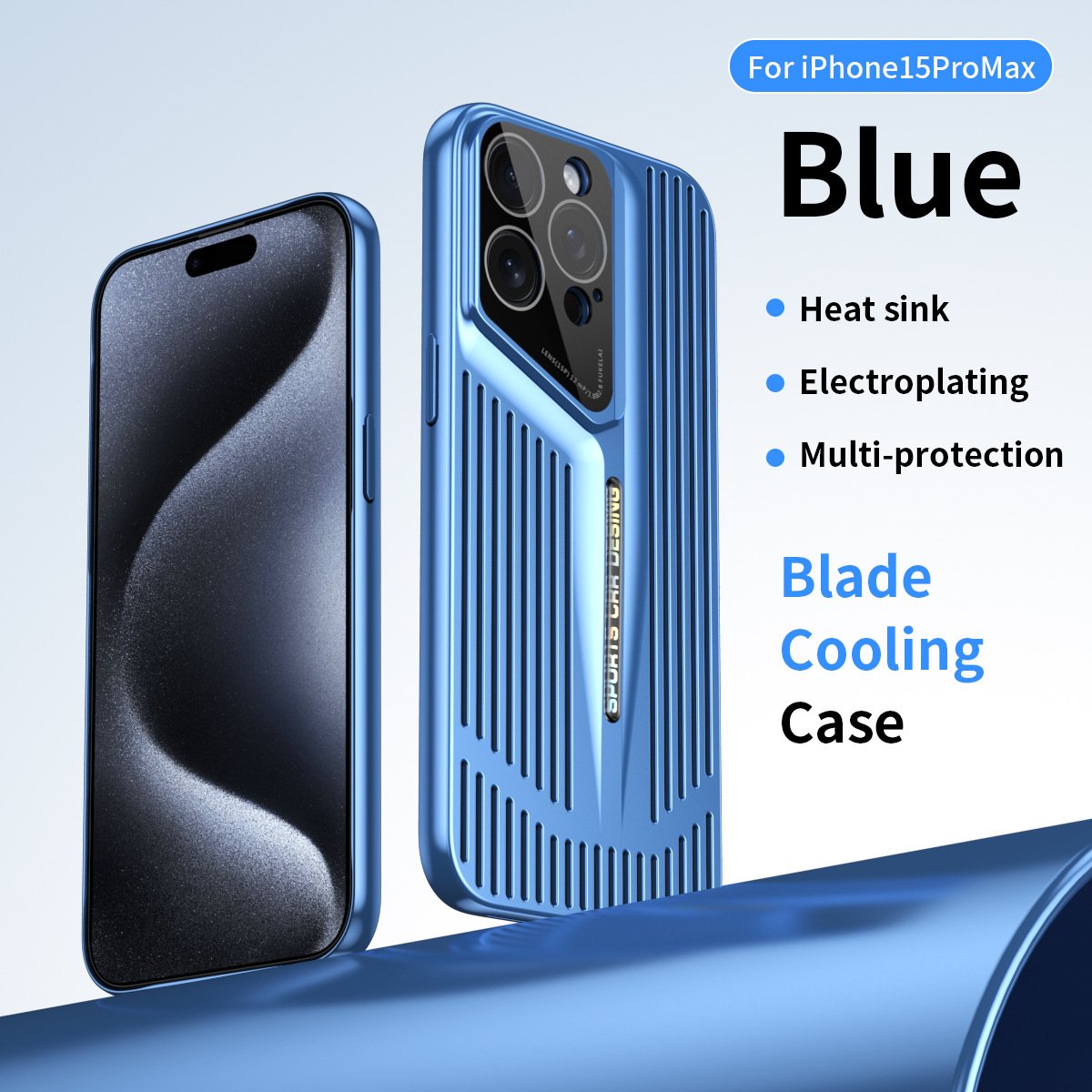 Full New Cooling PC Mobile Phone Case For iPhone 16 15 14 13 12 Pro max lens glass Electroplate Fall Armor Shockproof Back Cover