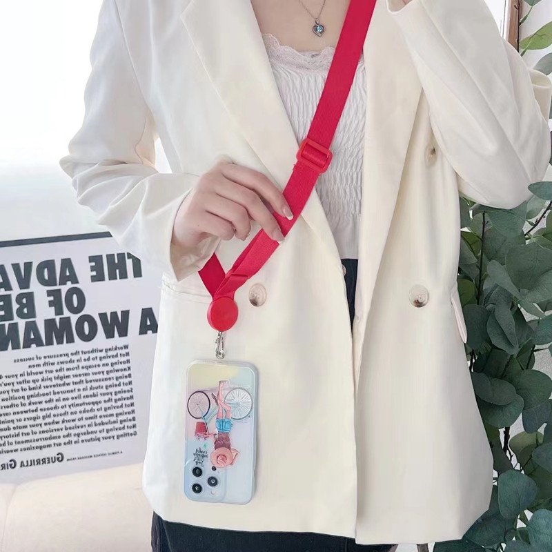 New Universal adjustable mobile phone wrist straps Crossbody lanyard mobile phone Strap Tether Patch Phone Lanyard with patch