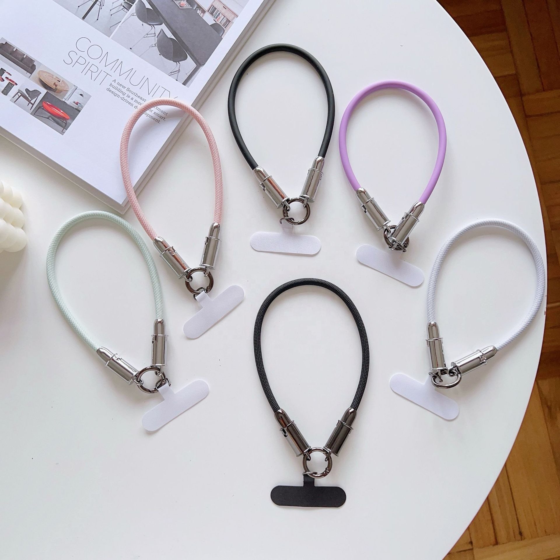 Customized OEM Multi Charger Data Cable 2 in 1 USB C to Type C Charging Cable Wrist Strap Lanyard USB Cable for Gift