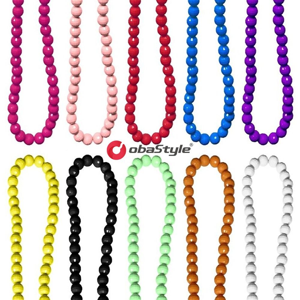 EU Stock Shipping Newest Acrylic Beaded Phone Chain Colorful Mobile Phone Charm Lanyard Long Crossbody CellPhone Strap