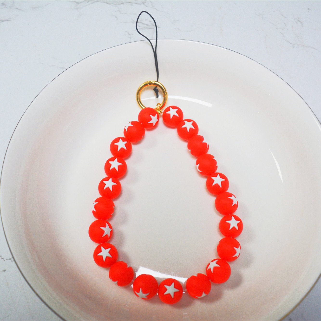 2024 New design hot selling candy color bead phone chain Cellphone Lanyard wholesale for women Mobile Accessories