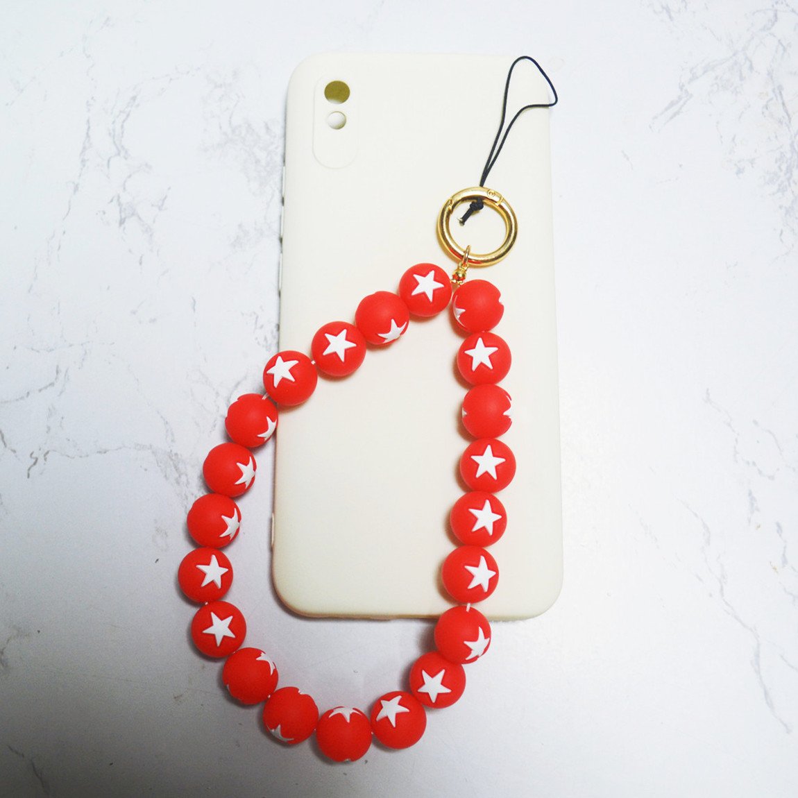 2024 New design hot selling candy color bead phone chain Cellphone Lanyard wholesale for women Mobile Accessories