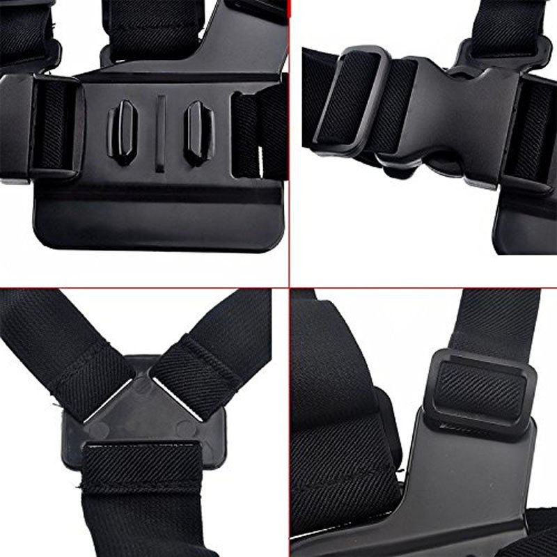 Adjustable Elastic Chest Harness Strap Belt for Gopros Heros Insta360 One Action Camera and Mobile Phones Video Live show taking