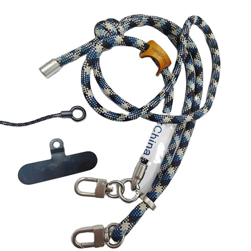 wholesale custom fabric phone case cord keychain body hanging sling grip shoulder strap crossbody lanyard for cell mobile phones