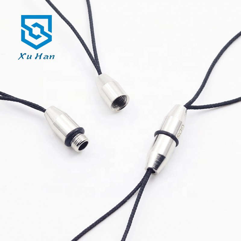 Manufacturer Direct Selling High Quality Spiral Split Black mobile phone strap