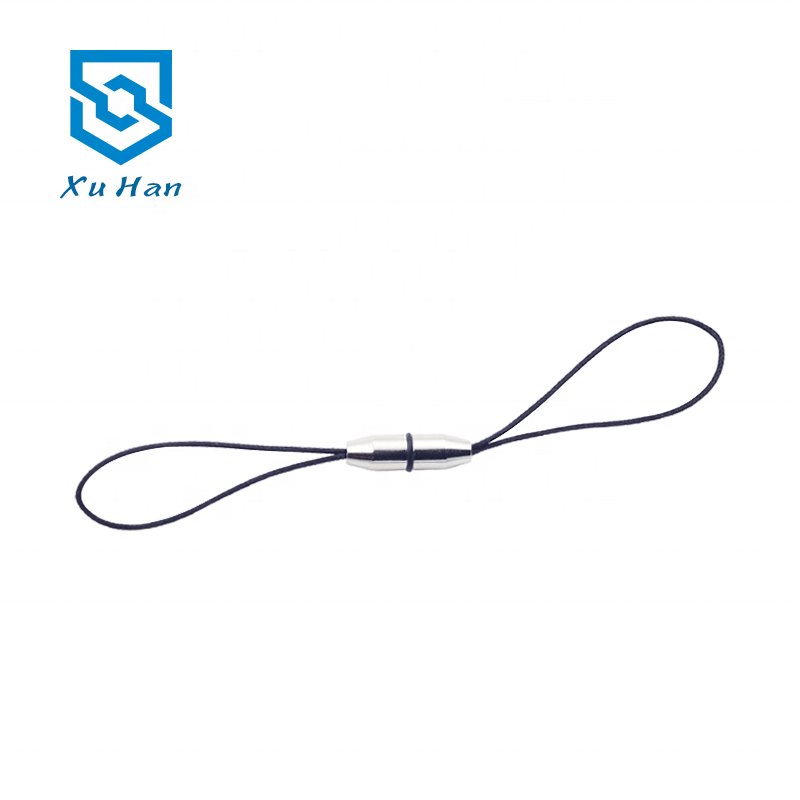 Manufacturer Direct Selling High Quality Spiral Split Black mobile phone strap