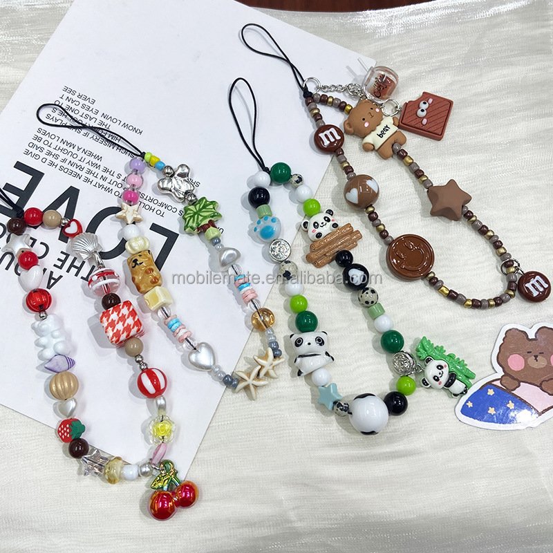 Good quality Pink strap chain bracelet universal lanyard for cell phone