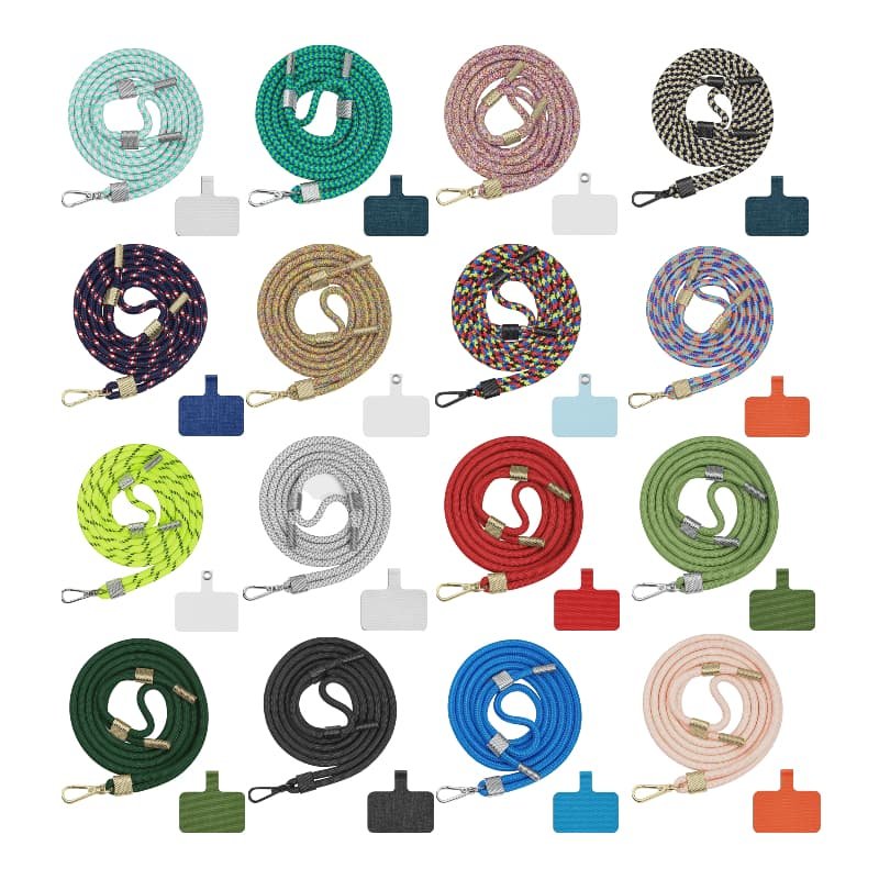 Custom Mobile Phone Accessories Universal Crossbody Necklace Patch Strap Tab Lasso Tether Cell Phone Case Lanyard For Iphone