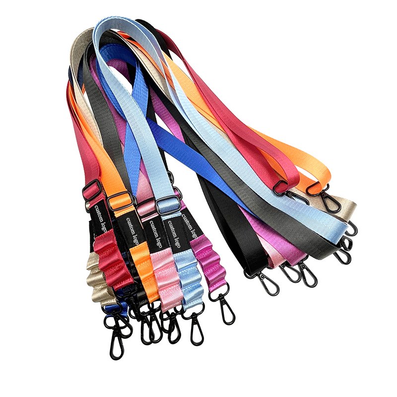 Wholesale Breakaway Id Braided Lanyard Woven Shoulder Neck Crossbody Case Mobile Nylon Patch Phone Lanyard Rope Cord Strap
