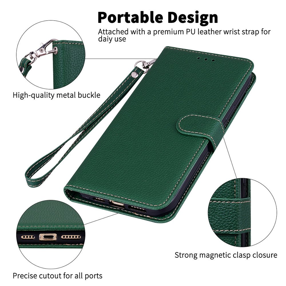 Luxury factory cost wallet leather flip magnetic cover for iphone xr to 14 pro phone cases
