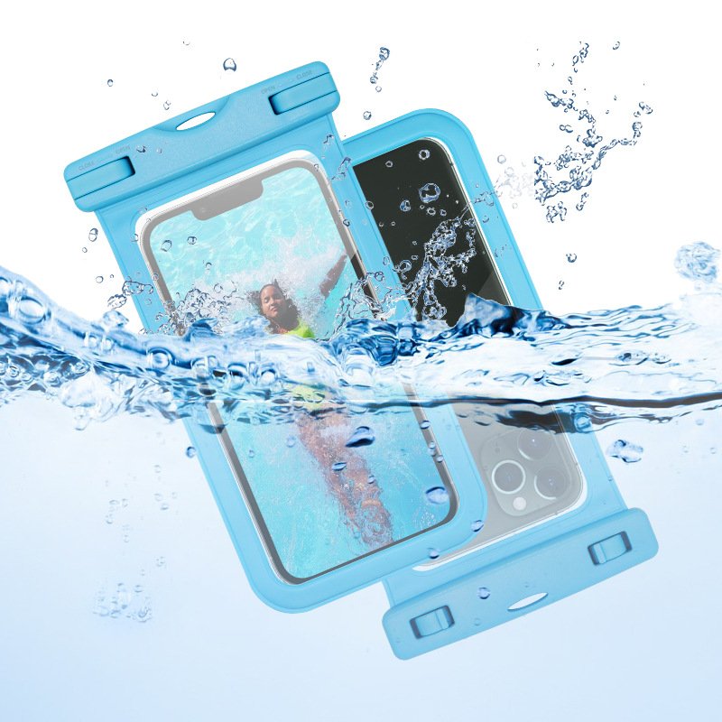 Universal Waterproof Transparent Clear Mobile Phone Bag Pvc Double Strap For Boys And Girls Phone Accessories