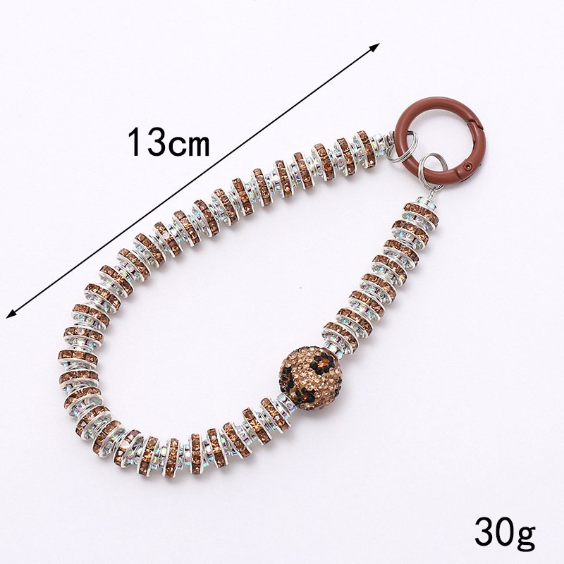 Crystal Bead Mobile Phone Bracelet Charm for Women Girls Phone Keychain Wrist Strap Diamond Mobile Phone Strap