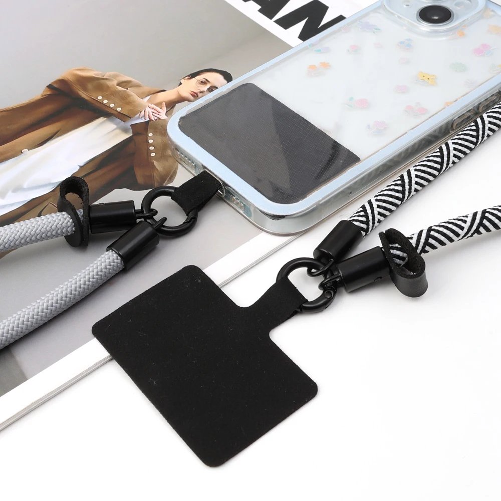Universal Braided Mobile Phone Wrist Lanyard Strap Anti-slip Holder Clip Hand Straps