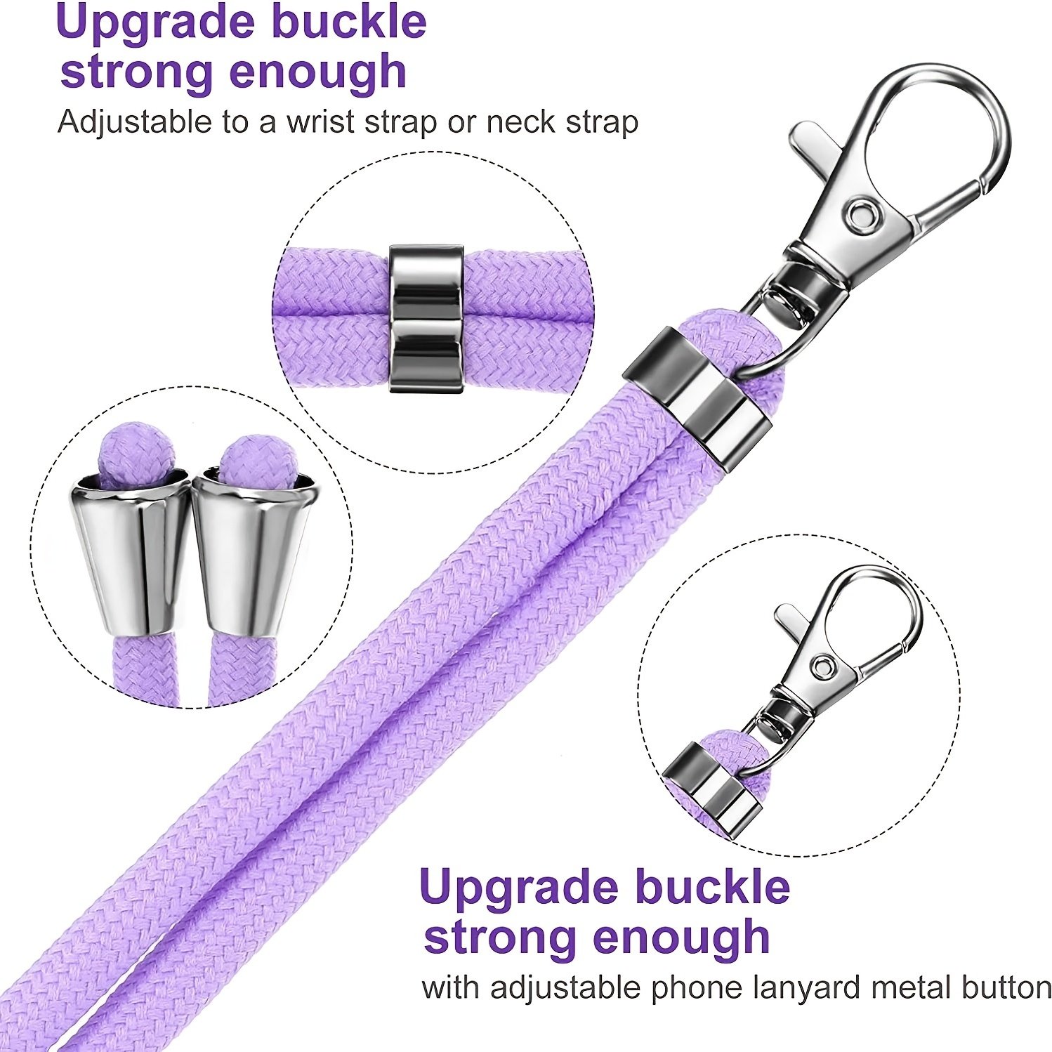 adjustable mobile cell phone strap fabric lanyard neck strap mobile phone strap crossbody