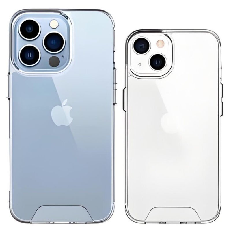 For iPhone15 Pro Max 1.5mm Thin Transparent Crystal Tpu Mobile Phone Clear Back Cover Cell Phone Case For iPhone16 14 13 Pro Max