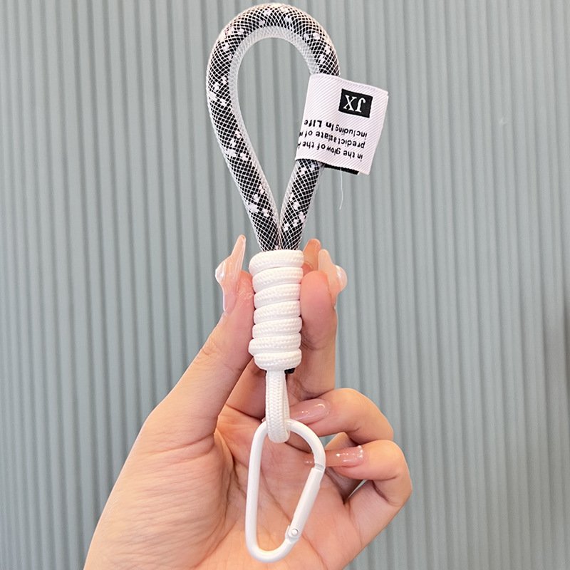 HOT Lanyard fashion Color Phone Strap Mesh key chain for Braided Strips Keycord Hanging Trousers Accessories key ring