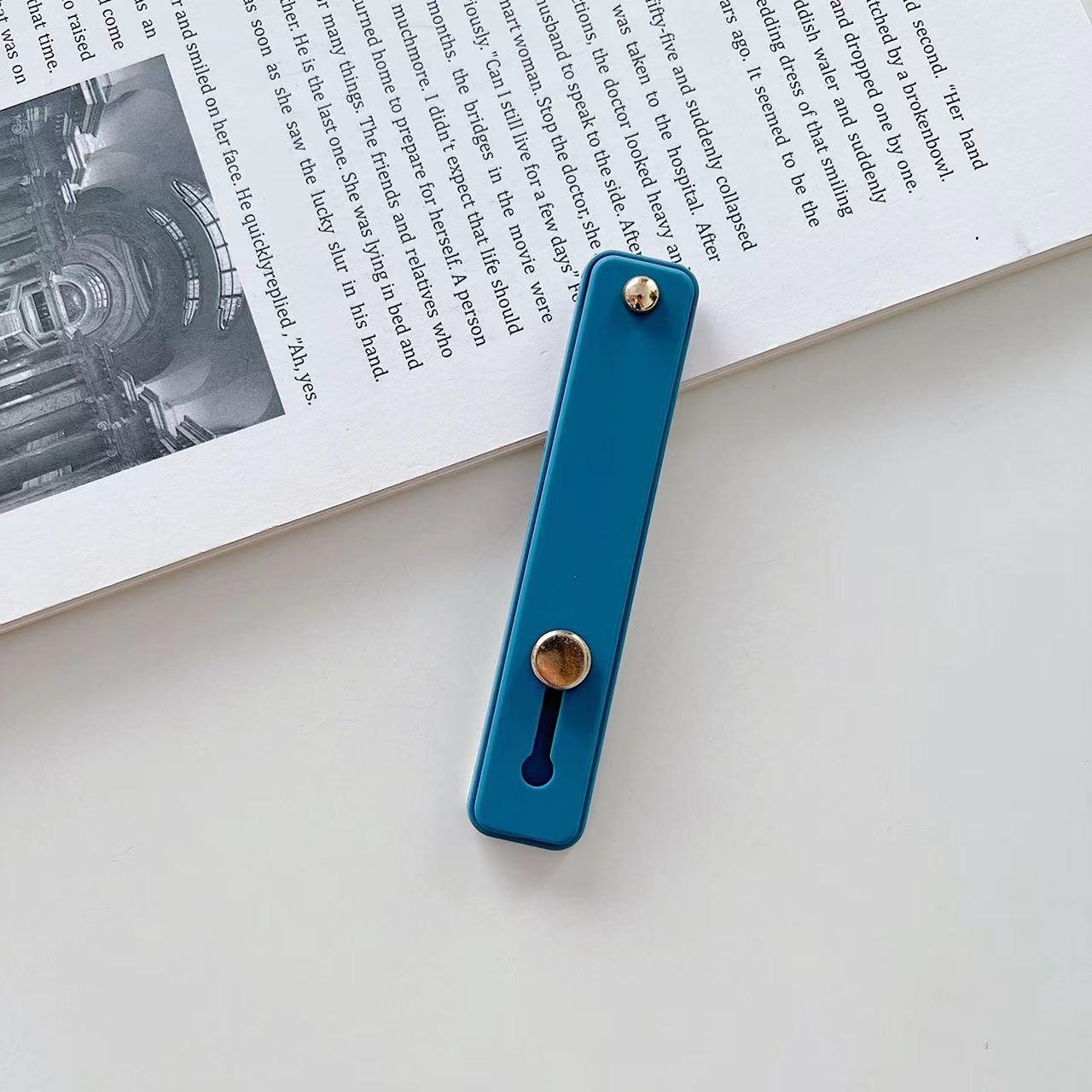 Custom Logo Mobile Phone Holder Silicone Cell Phone Grip Holder Wristband Stand Phone Hand Strap