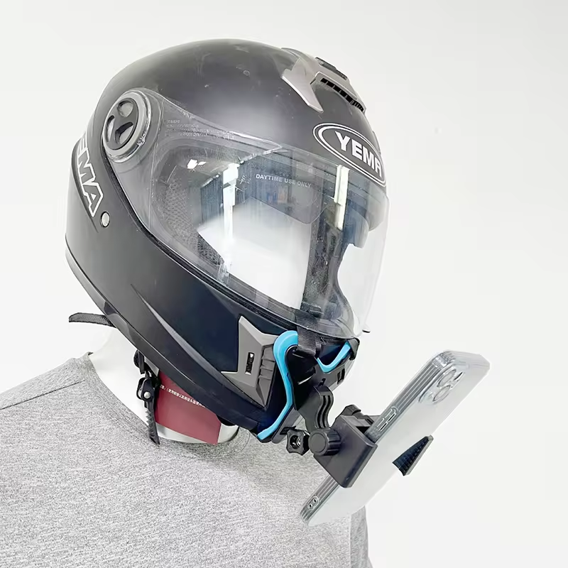 5 in 1 Kits Motorcycle Helmet Chin Mount Holder Rotatable Mobile Phone Strap For GoPro Hero Sports Action Camera