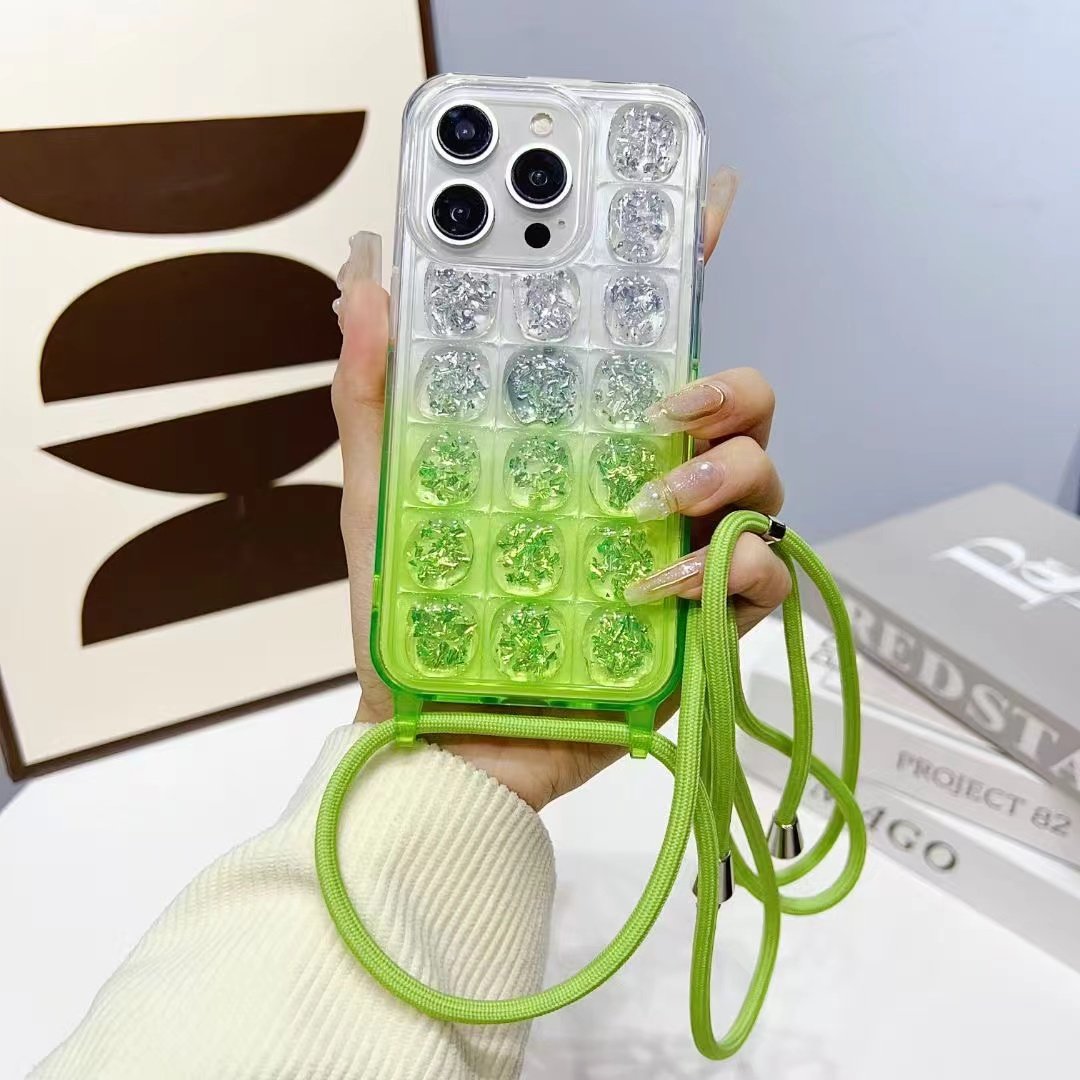 Shanhui Glue Mobile Phone Silicon Summer Style Cases and Cover Straps for phone with strap