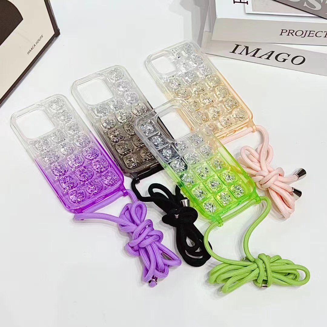 Shanhui Glue Mobile Phone Silicon Summer Style Cases and Cover Straps for phone with strap