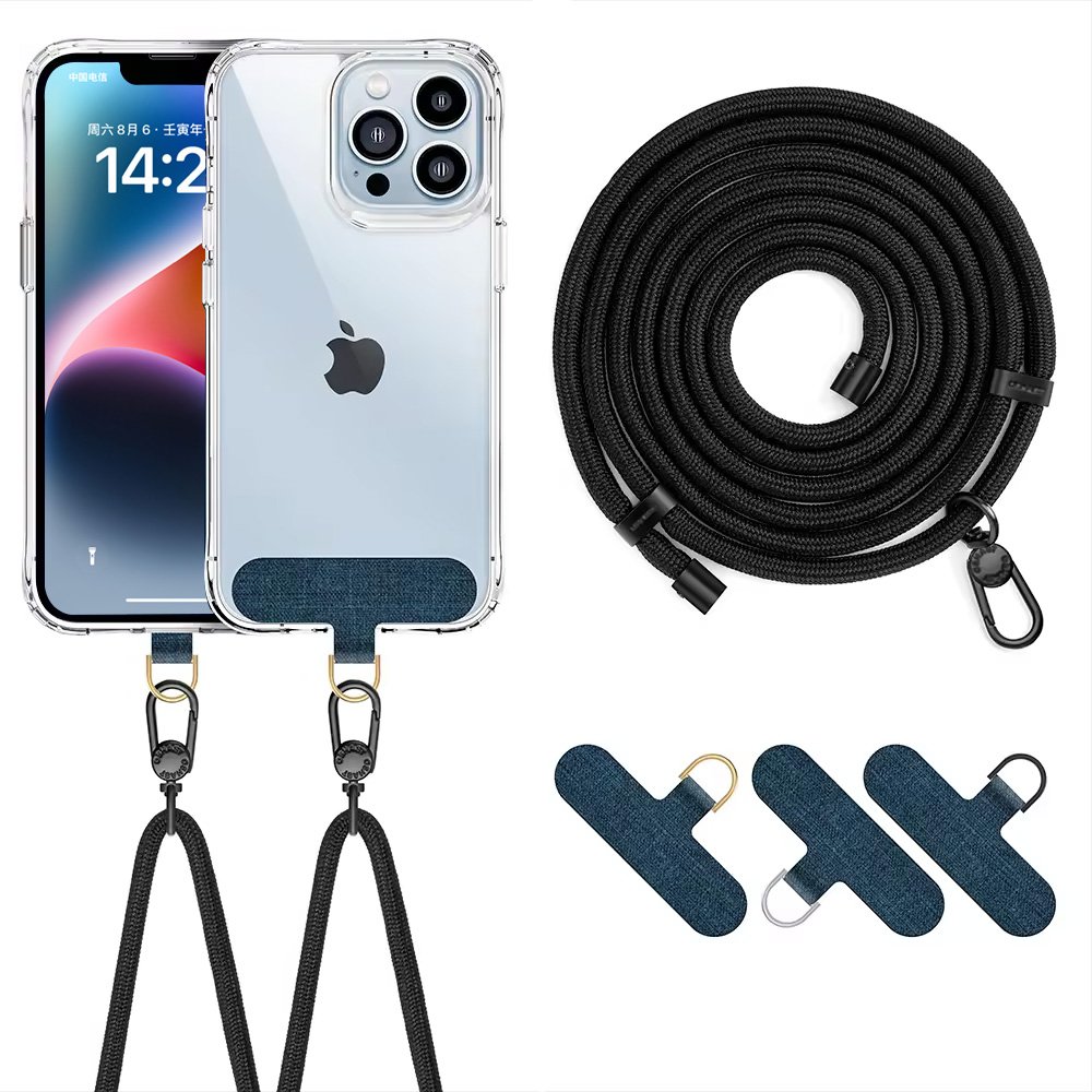 Crossbody Universal Phone Lanyard Mobile Phone Case Lanyard Pad Tether Patch Tab Hang Around Neck Phone Rope Strap