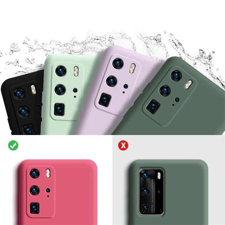 Full Camera Lens Protect Soft Cover Liquid Silicon Hand Lanyard Strap Case For Huawei P40 P30 Pro Mate 40 30 Pro Honor 30 Pro