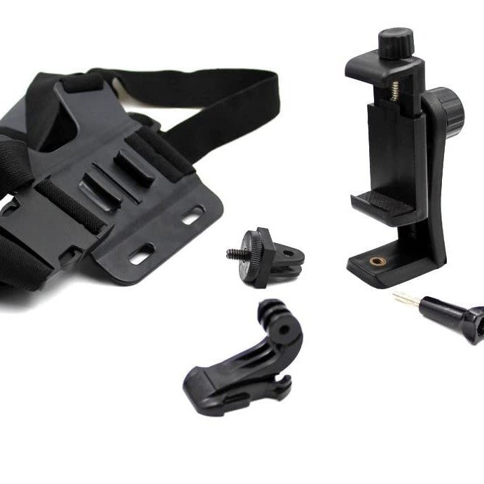 Hot sell Outdoor Cell Phone Clip Action Camera Adjustable Straps Stand Mobile Phone Chest Mount Harness Strap Holder For phone