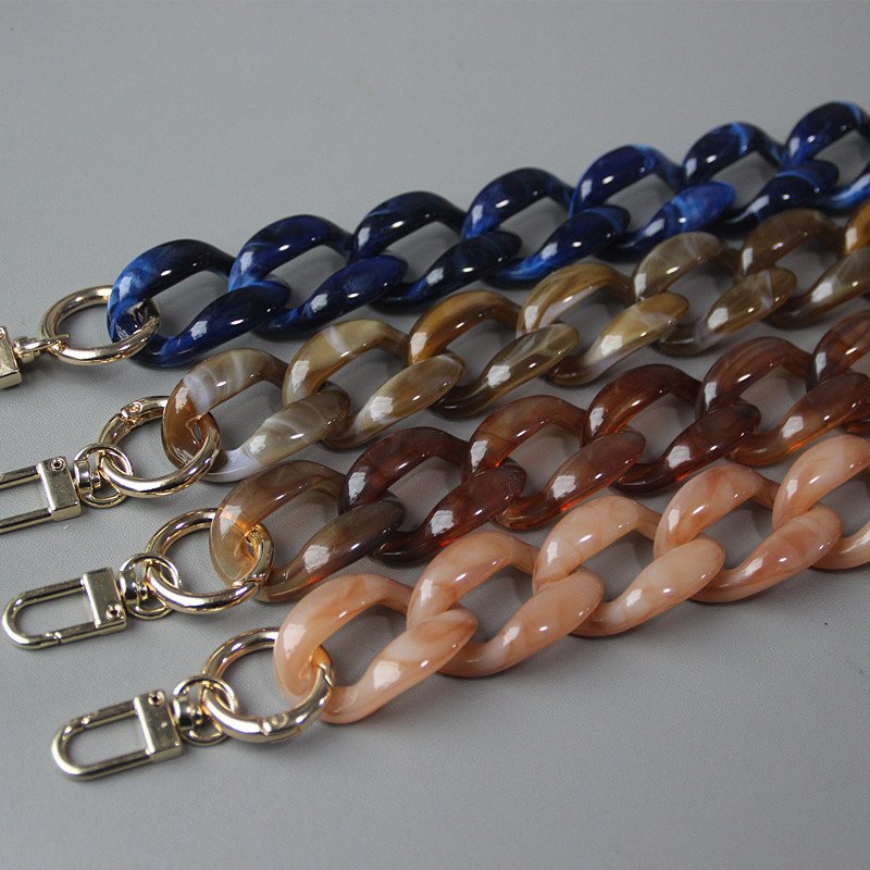 Thick Cell Phone Necklace 120cm Decorative Removable Acrylic Chain For Handbag Women Hot Mobile Phone Case Chain Accessories