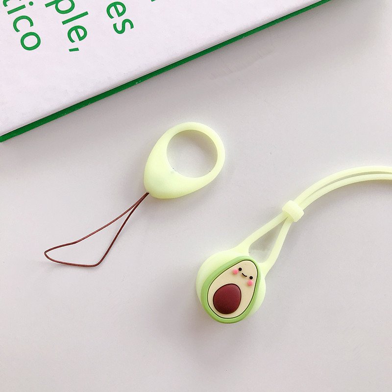 Cute Silicone Wrist Strap Lanyard for Keys Phones Ring Straps for phone Keyword Lanyards Finger Rings Mobile Phone Accessories