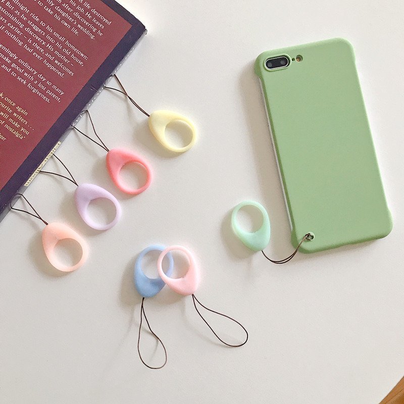 Cute Silicone Wrist Strap Lanyard for Keys Phones Ring Straps for phone Keyword Lanyards Finger Rings Mobile Phone Accessories