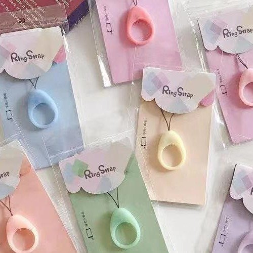 Cute Silicone Wrist Strap Lanyard for Keys Phones Ring Straps for phone Keyword Lanyards Finger Rings Mobile Phone Accessories