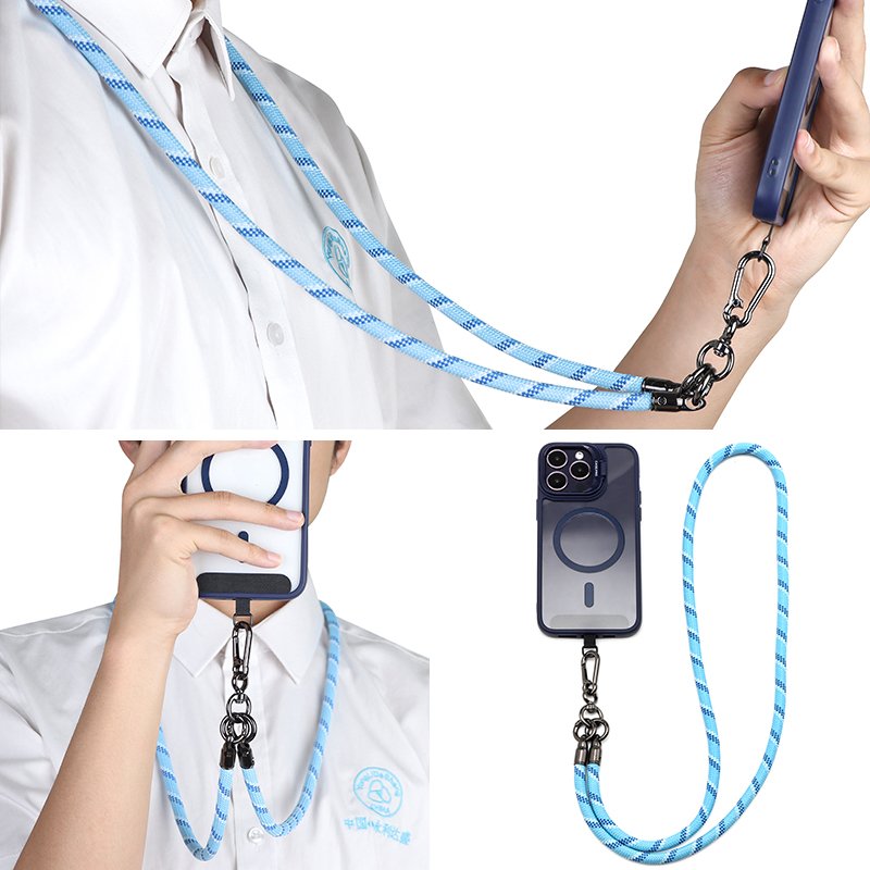 Customized Smartphone Phone Case Accessories 6mm 8mm Phone Lanyard for Easy Strap Card