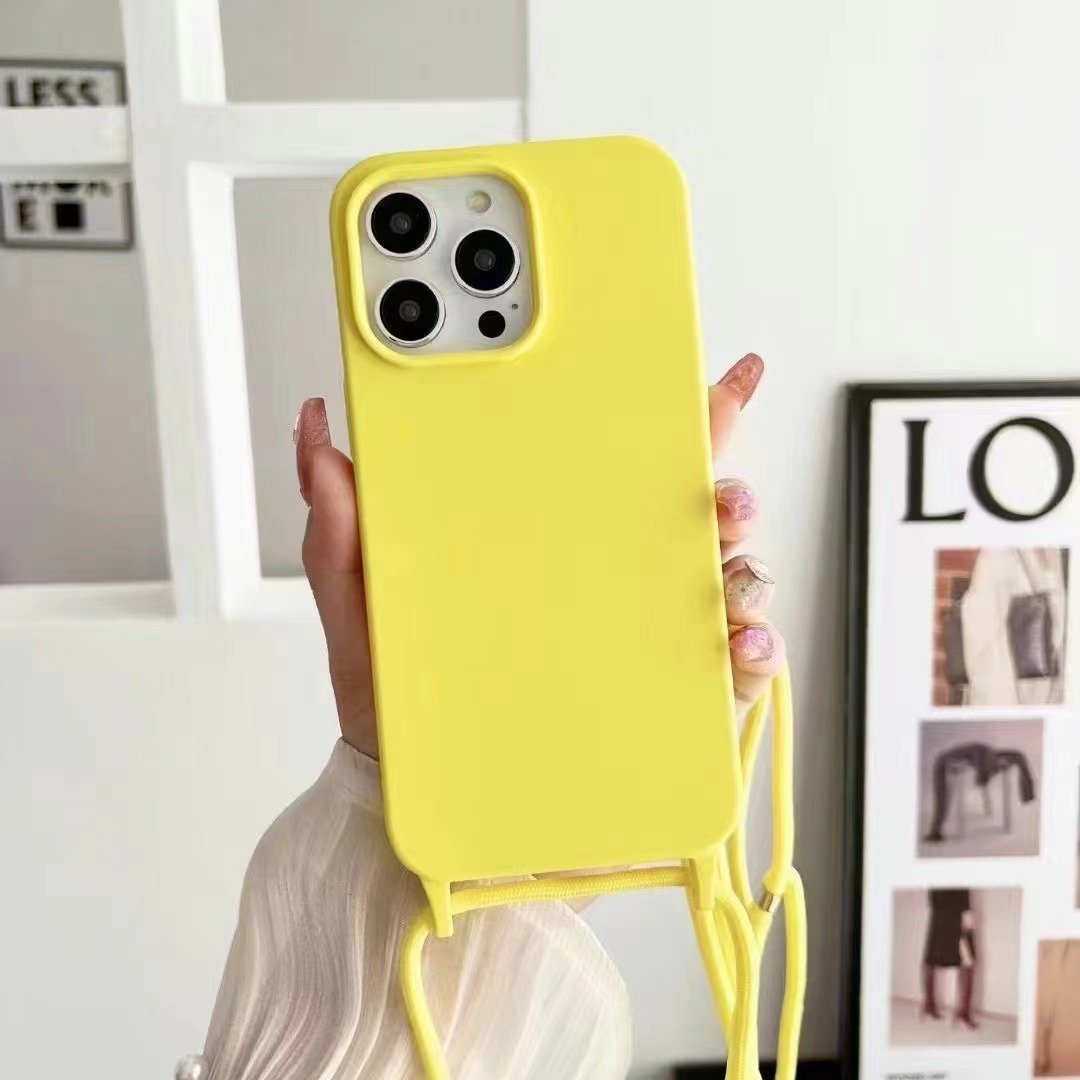 Luxury Phone Cover For Infinix Pop 8/Smart8/Spark 20/Spark 20C/Spark Go 2024 Soft Silicone Case With Long Shoulder Strap Cover