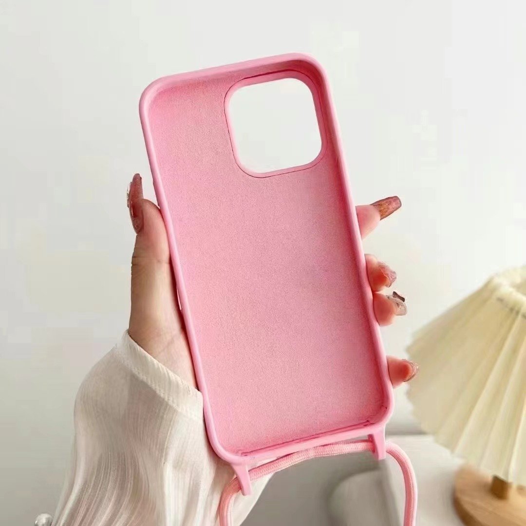 Luxury Phone Cover For Infinix Pop 8/Smart8/Spark 20/Spark 20C/Spark Go 2024 Soft Silicone Case With Long Shoulder Strap Cover